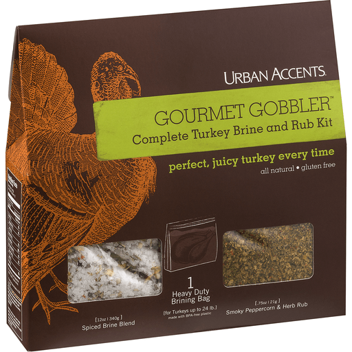 slide 7 of 8, Urban Accents Gourmet Gobbler Turkey Seasoning & Brine Blend Kit, 12.75 oz