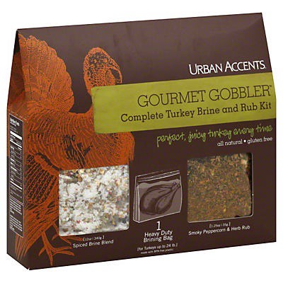 slide 1 of 8, Urban Accents Gourmet Gobbler Turkey Seasoning & Brine Blend Kit, 12.75 oz