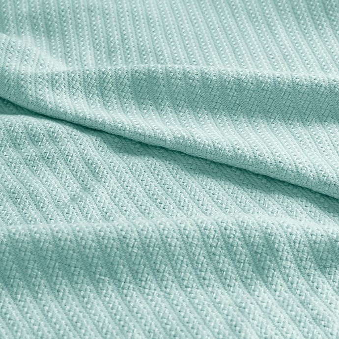 slide 3 of 6, Madison Park Liquid Cotton Twin Blanket - Seafoam, 1 ct