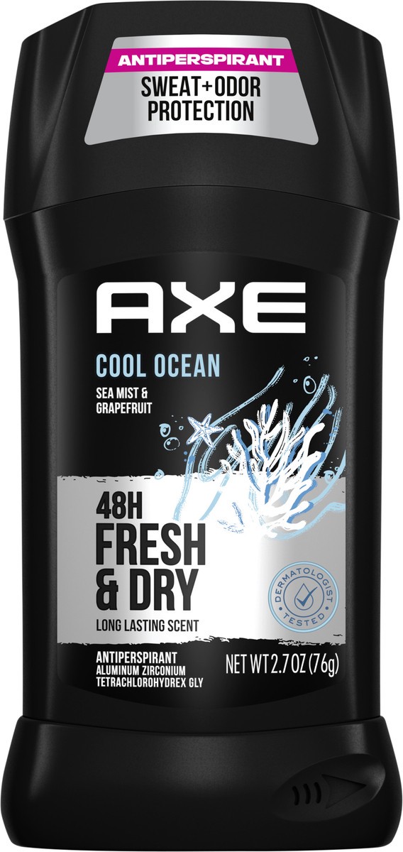 slide 5 of 7, AXE Dual Action Deodorant Stick Cool Ocean, 2.7 oz