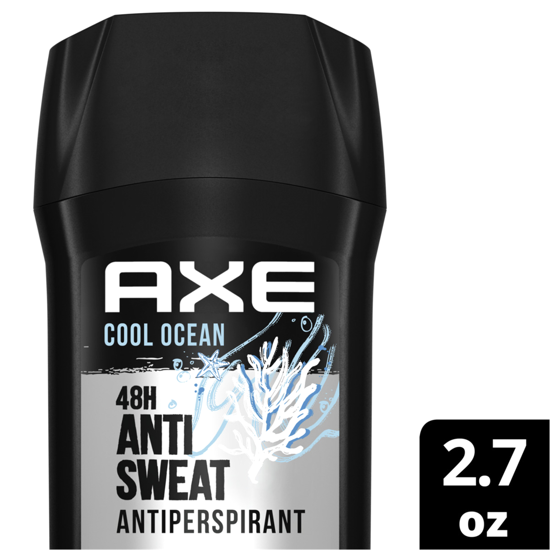slide 1 of 1, AXE Dual Action Deodorant Stick Cool Ocean, 2.7 oz
