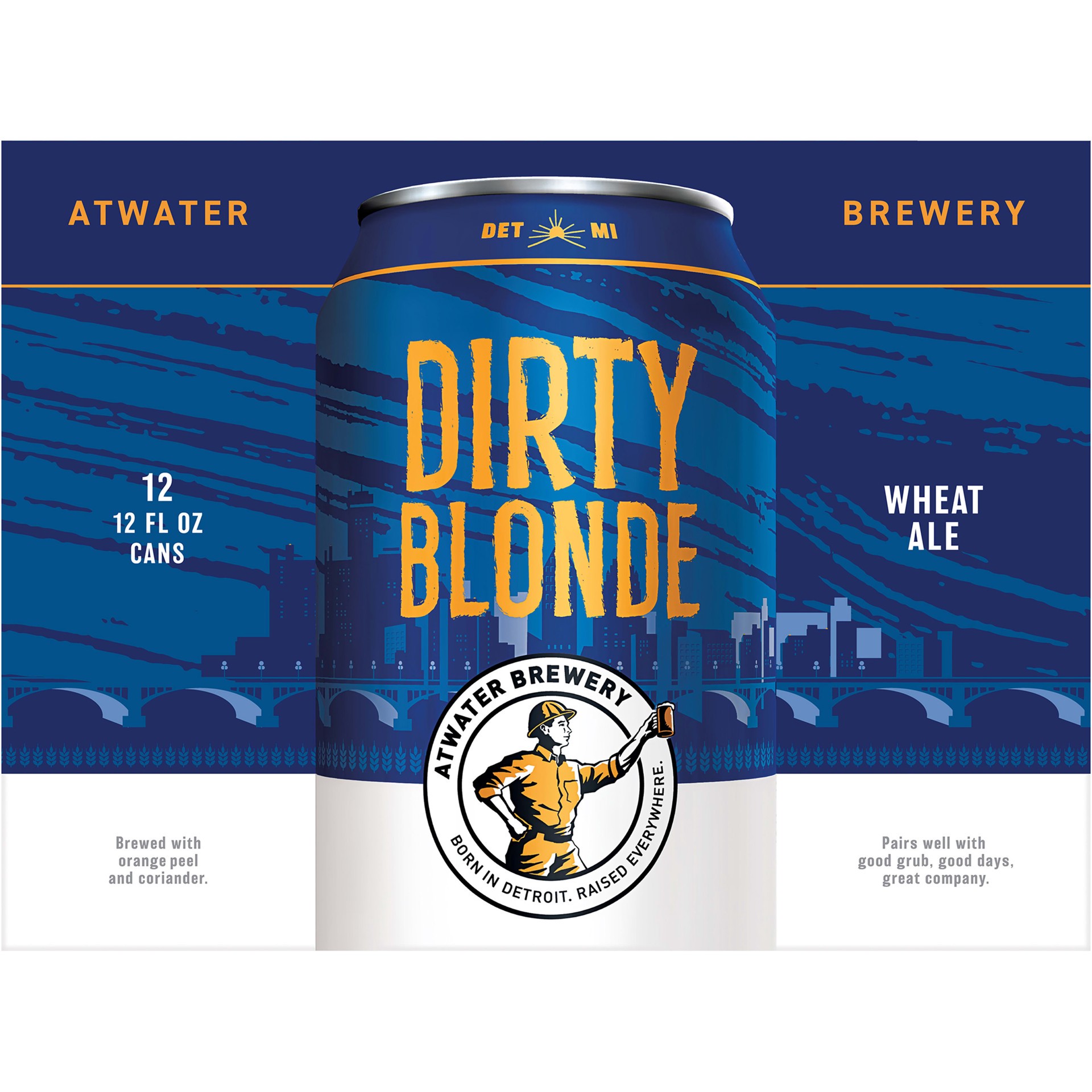 slide 5 of 5, Atwater Dirty Blonde 12 Pack 12 Oz Aluminum Can 4.5% Abv, 288 oz