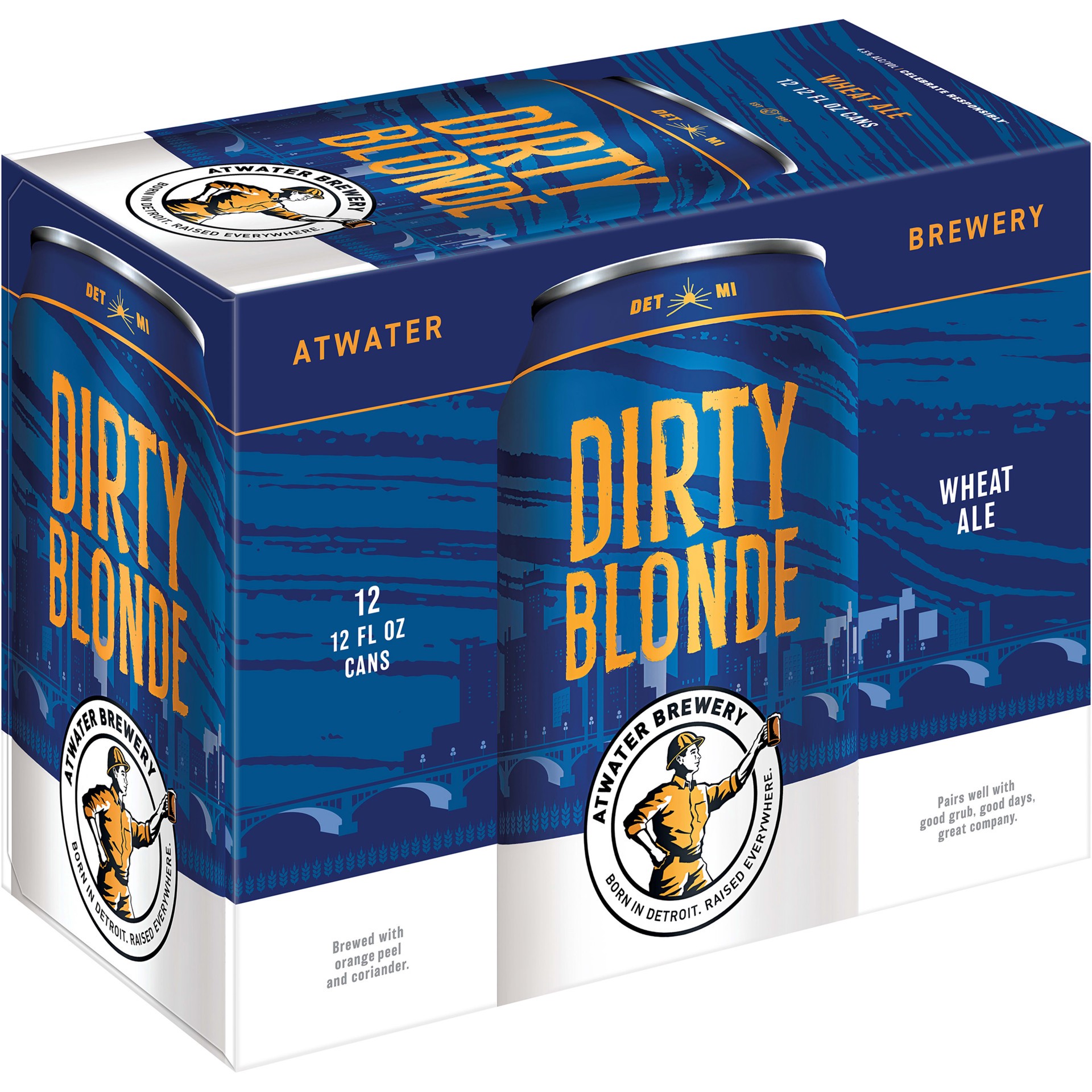 slide 2 of 5, Atwater Dirty Blonde 12 Pack 12 Oz Aluminum Can 4.5% Abv, 288 oz