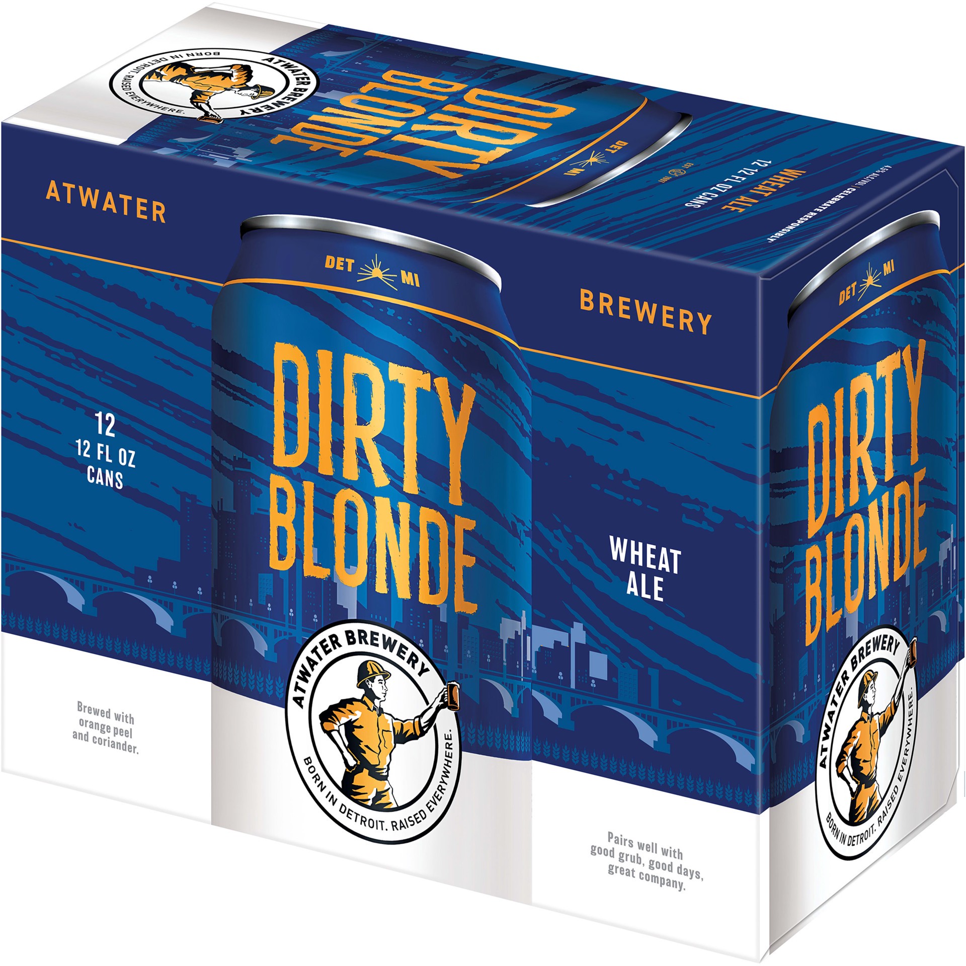 slide 4 of 5, Atwater Dirty Blonde 12 Pack 12 Oz Aluminum Can 4.5% Abv, 288 oz