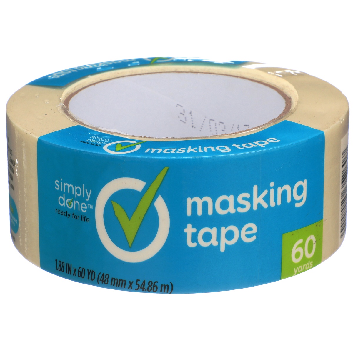 slide 1 of 1, Simply Done Masking Tape, 1.66 in x 60 yd