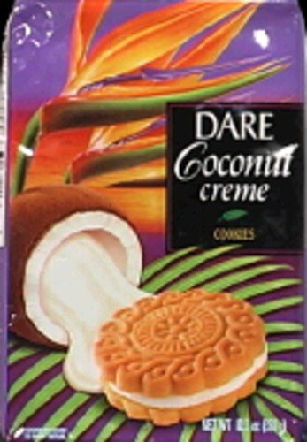 slide 1 of 1, Dare Cookies Coconut Creme Box, 12 oz