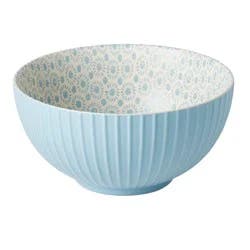 Tabletops Infuse Pad Print Bowl - Light Blue