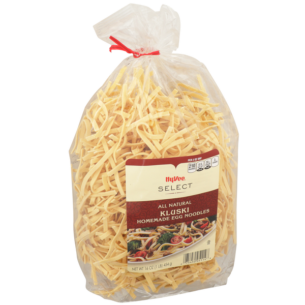 slide 1 of 1, Hy-vee Select Homemade Egg Noodles, Kluski, 16 oz