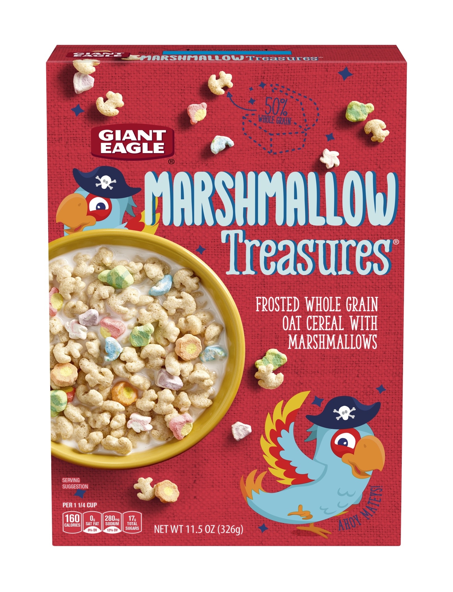 slide 1 of 1, Giant Eagle Cereal, Marshmallow Treasures, 11.5 oz