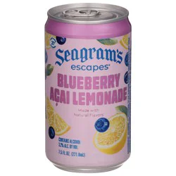 Seagram's Escapes Blueberry Acai Lemonade - 7.5oz Can