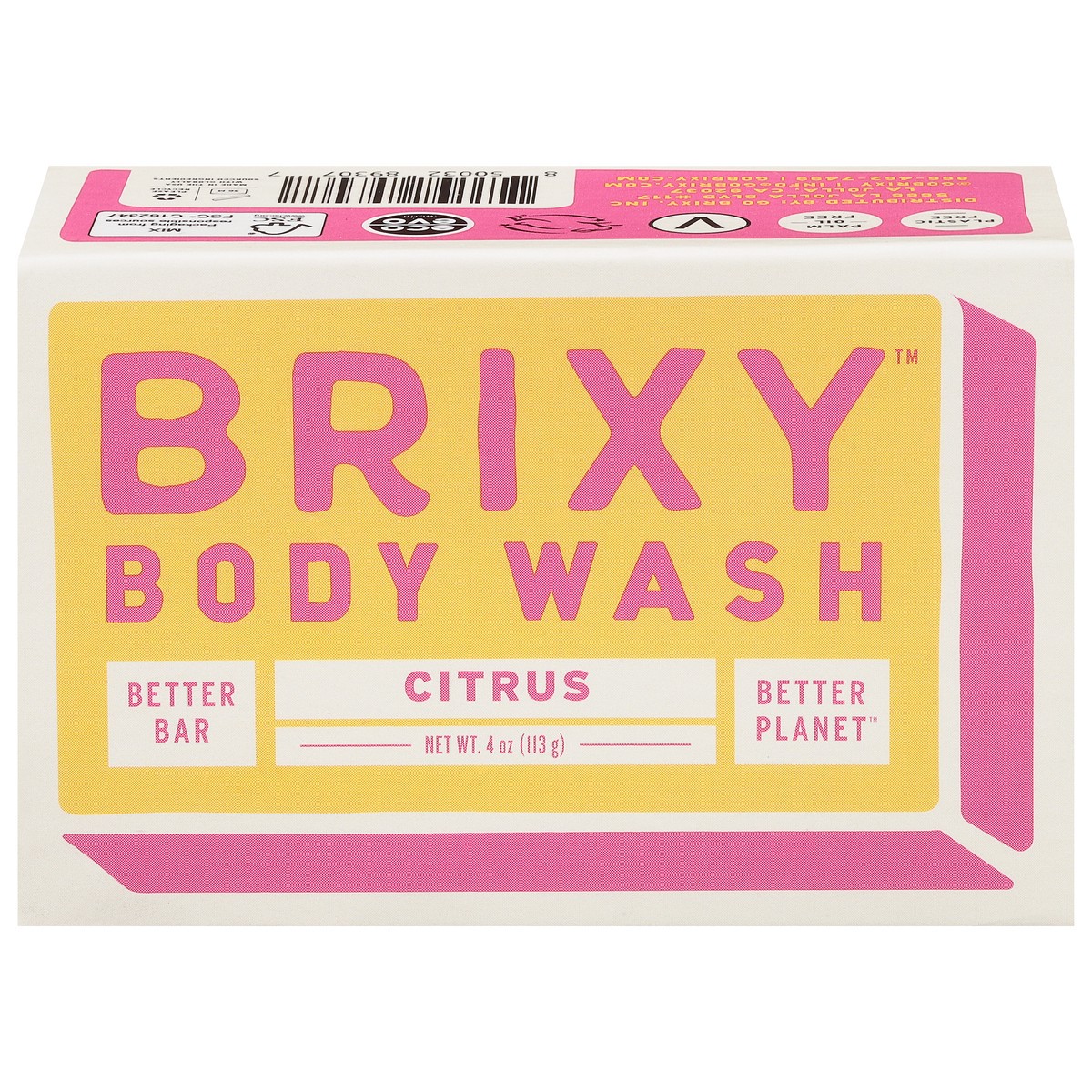 slide 12 of 12, Brixy Citrus Body Wash Bar 4 ea, 4 ct