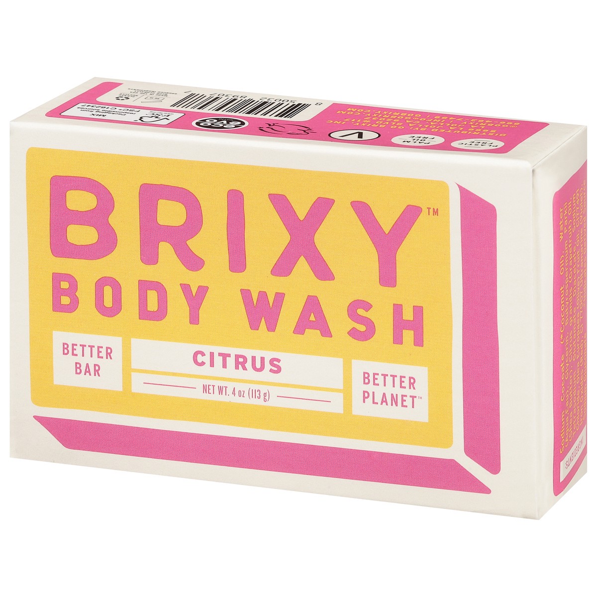 slide 2 of 12, Brixy Citrus Body Wash Bar 4 ea, 4 ct