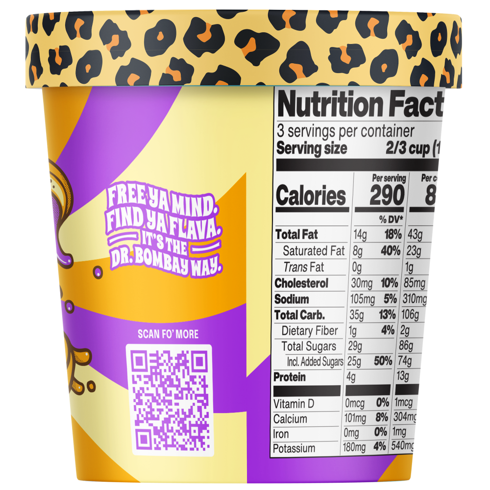 slide 5 of 5, Dr. Bombay Peanut Butter Jelly Ice Cream Pint, 16 oz
