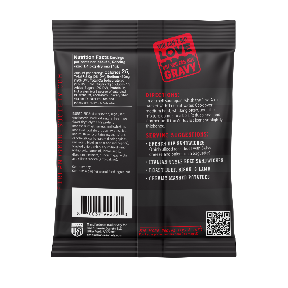 slide 2 of 2, Fire & Smoke Society Big Dipper Toasted Onions & Garlic Au Jus Mix 1 oz, 1 oz