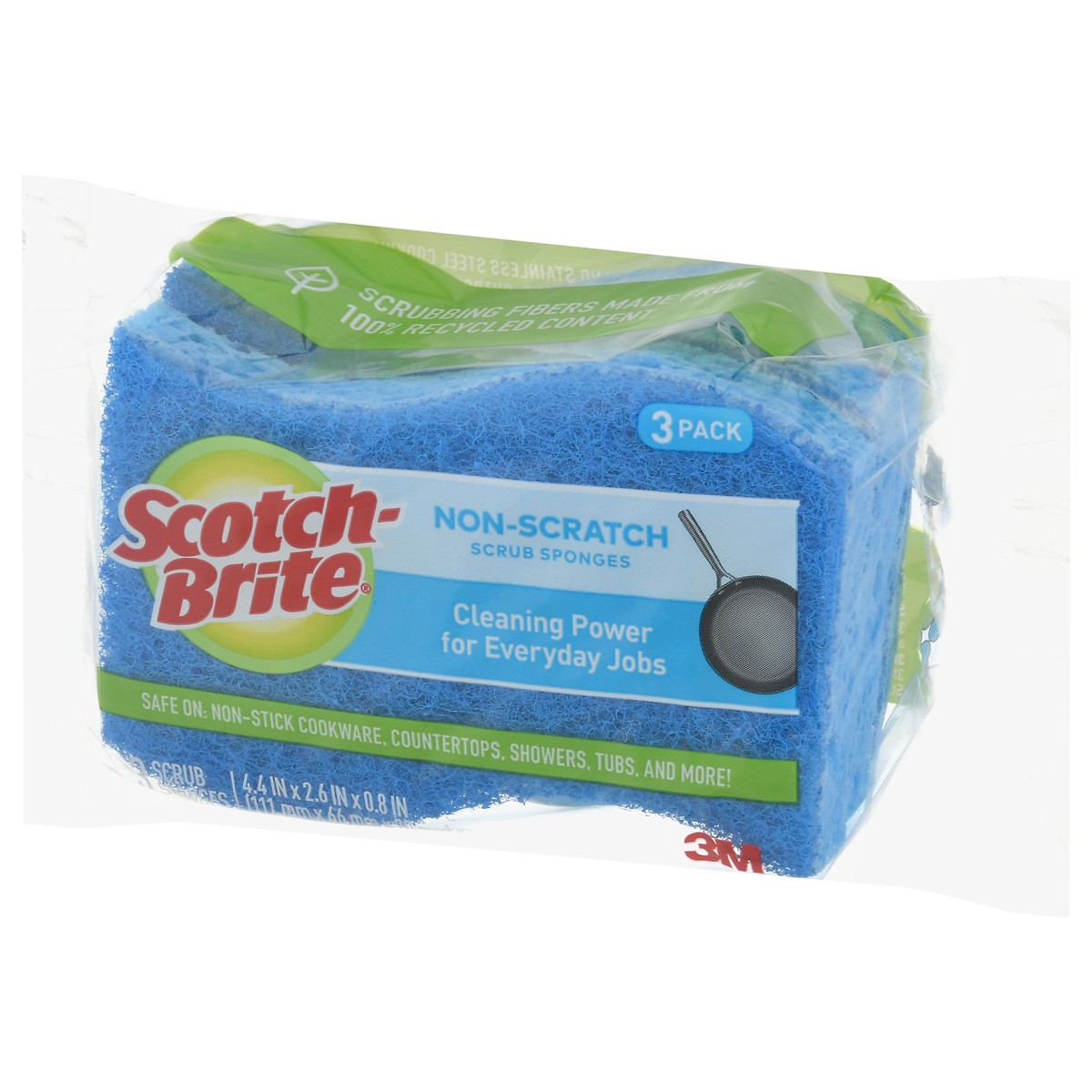 slide 6 of 11, Scotch-Brite Non-Scratch Scrub Sponges 3 Pack, 3 ct