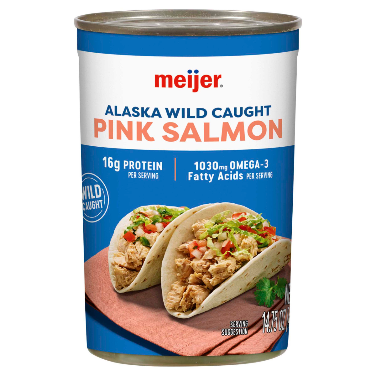 slide 1 of 9, Meijer Wild Caught Alaskan Pink Salmon, 14.75 oz