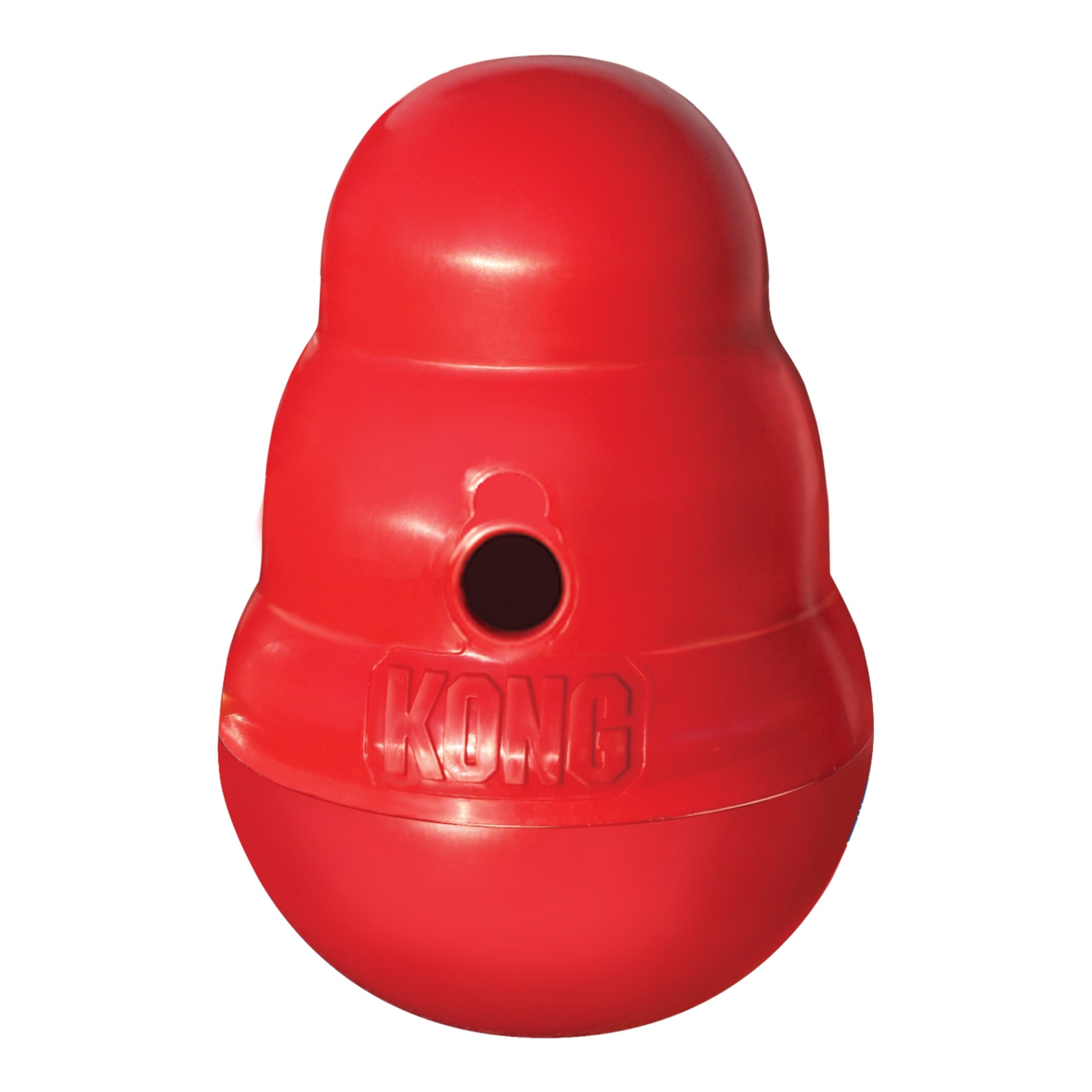 slide 1 of 1, KONG Wobbler Food Dispensing Dog Toy, SM