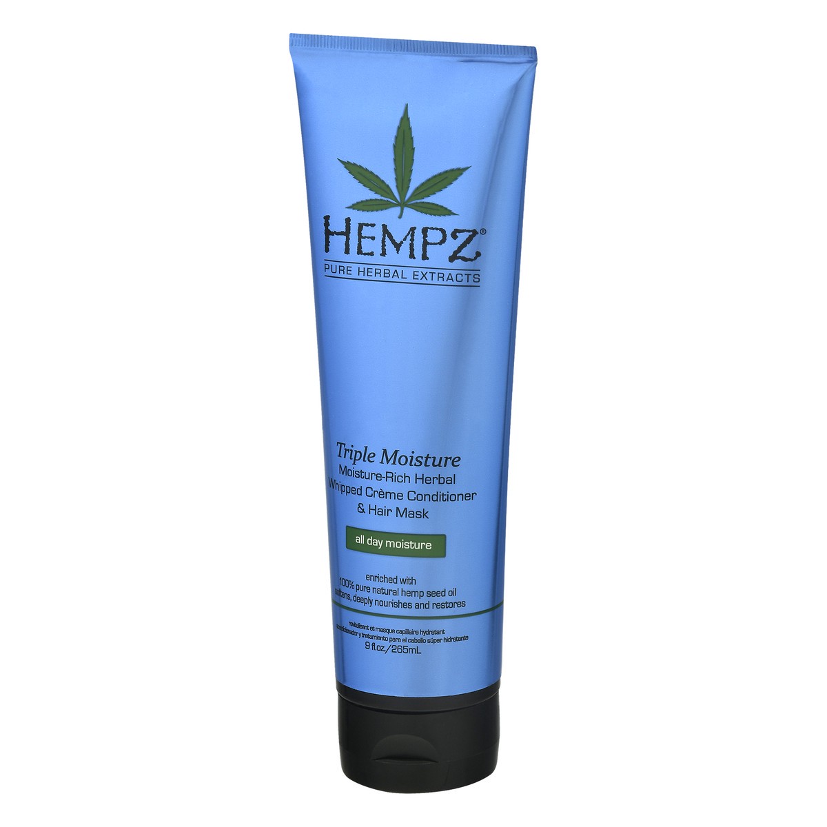 slide 3 of 9, Hempz Triple Moisture Moisture-Rich Herbal All Day Moisture Whipped Creme Conditioner & Hair Mask 9 oz, 9 oz