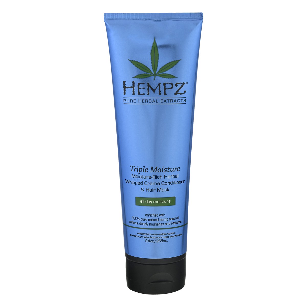 slide 1 of 9, Hempz Triple Moisture Moisture-Rich Herbal All Day Moisture Whipped Creme Conditioner & Hair Mask 9 oz, 9 oz