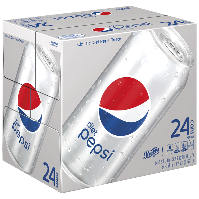 slide 1 of 1, Pepsi Diet Cola, 12 oz