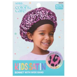 Kiss Colors & Care Kids Satin Bonnet with Wide Band - 1 ea