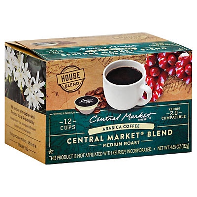 slide 1 of 1, Central Market Blend Single Serve Coffee Cups - 12 ct, 12 ct