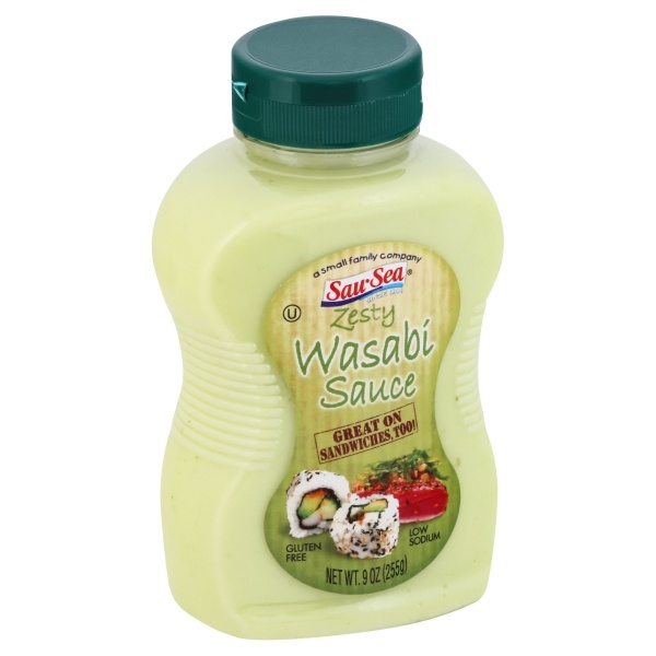 slide 1 of 1, Sau-Sea Zesty Wasabi Sauce, 9 oz