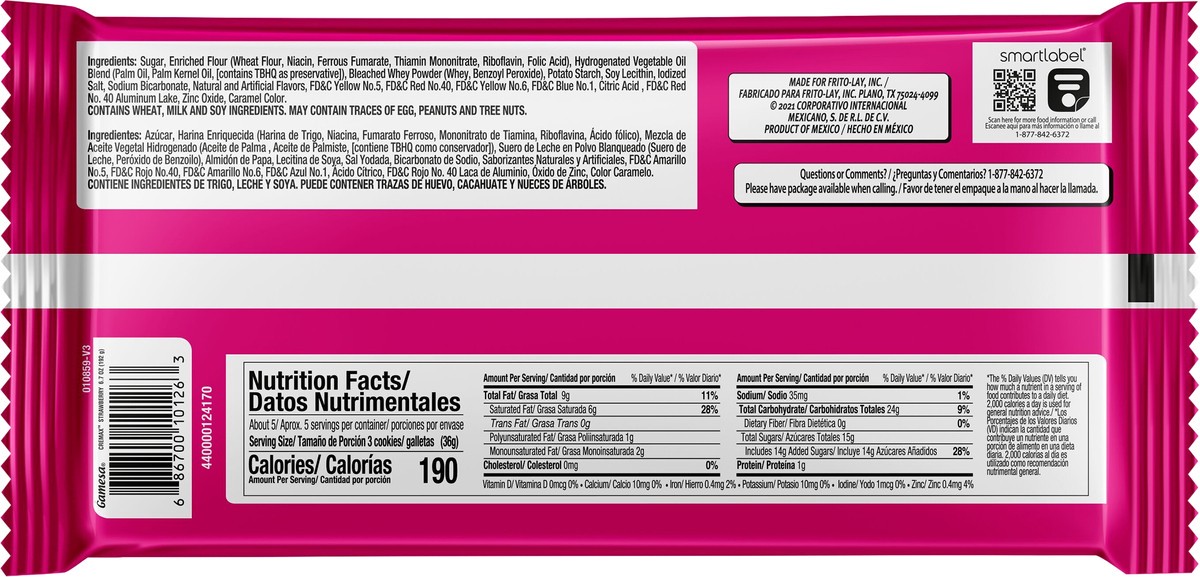 slide 4 of 6, Gamesa Sugar Wafers Wafer Type Cookies Strawberry Flavored 6.7 Oz, 6.7 oz