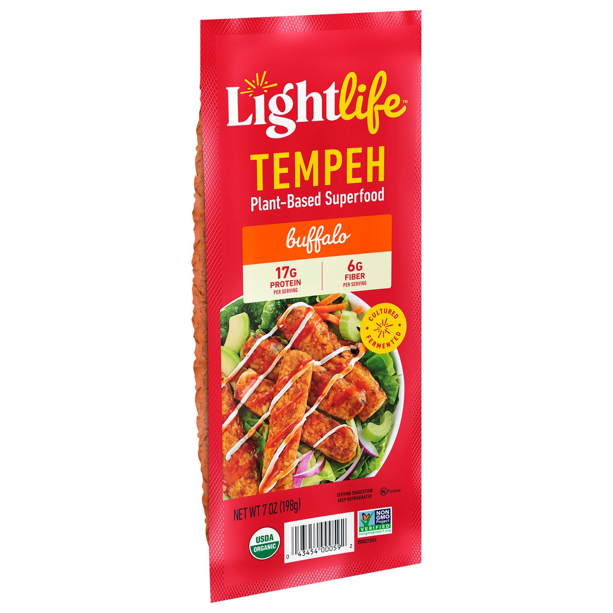 slide 8 of 9, Lightlife Buffalo Tempeh, 7 oz