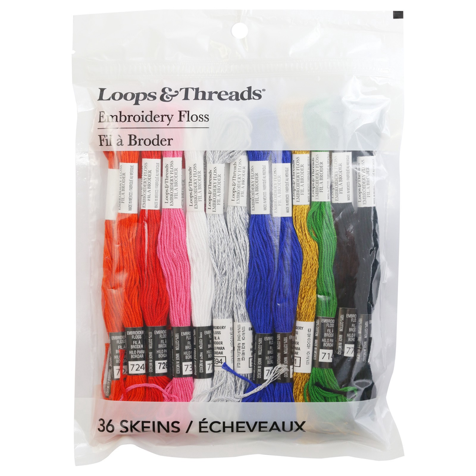 slide 3 of 4, Holiday Embroidery Floss Assortment By Loops & Threads, 8.75 yd