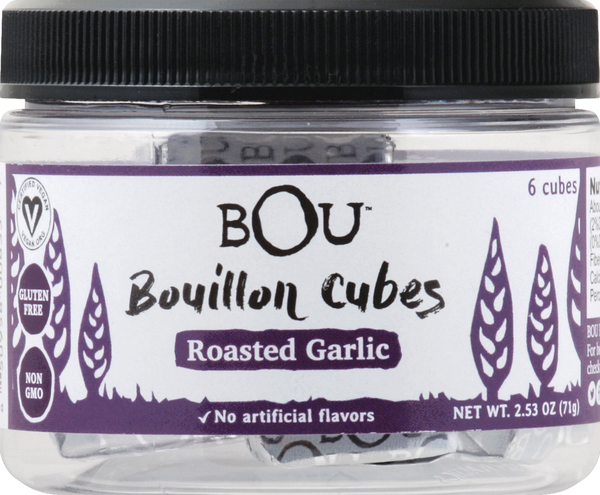 slide 1 of 1, Bou Bouillon Cubes, Roasted Garlic 6Ct, 2.53 oz