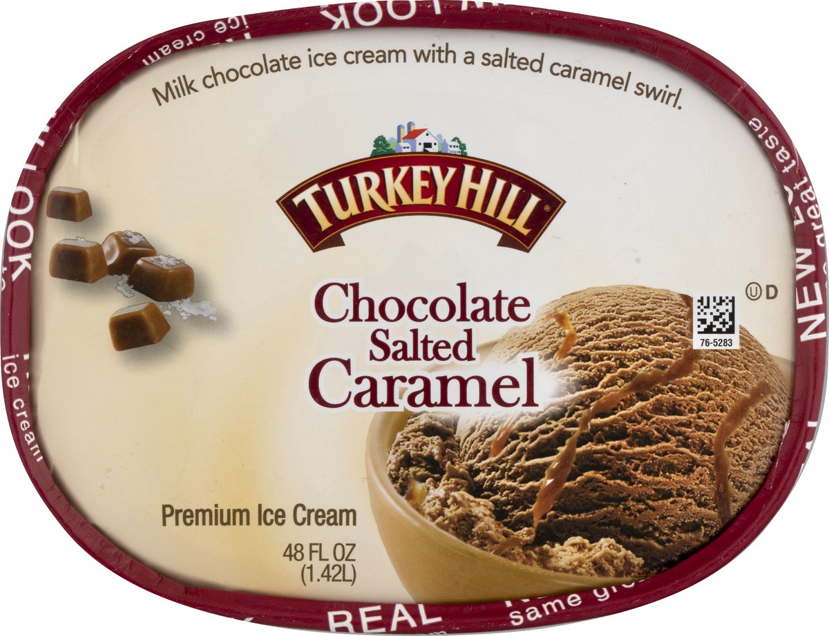 slide 3 of 10, Turkey Hill Salted Caramel Chocolate Ice Cream, 48 fl oz