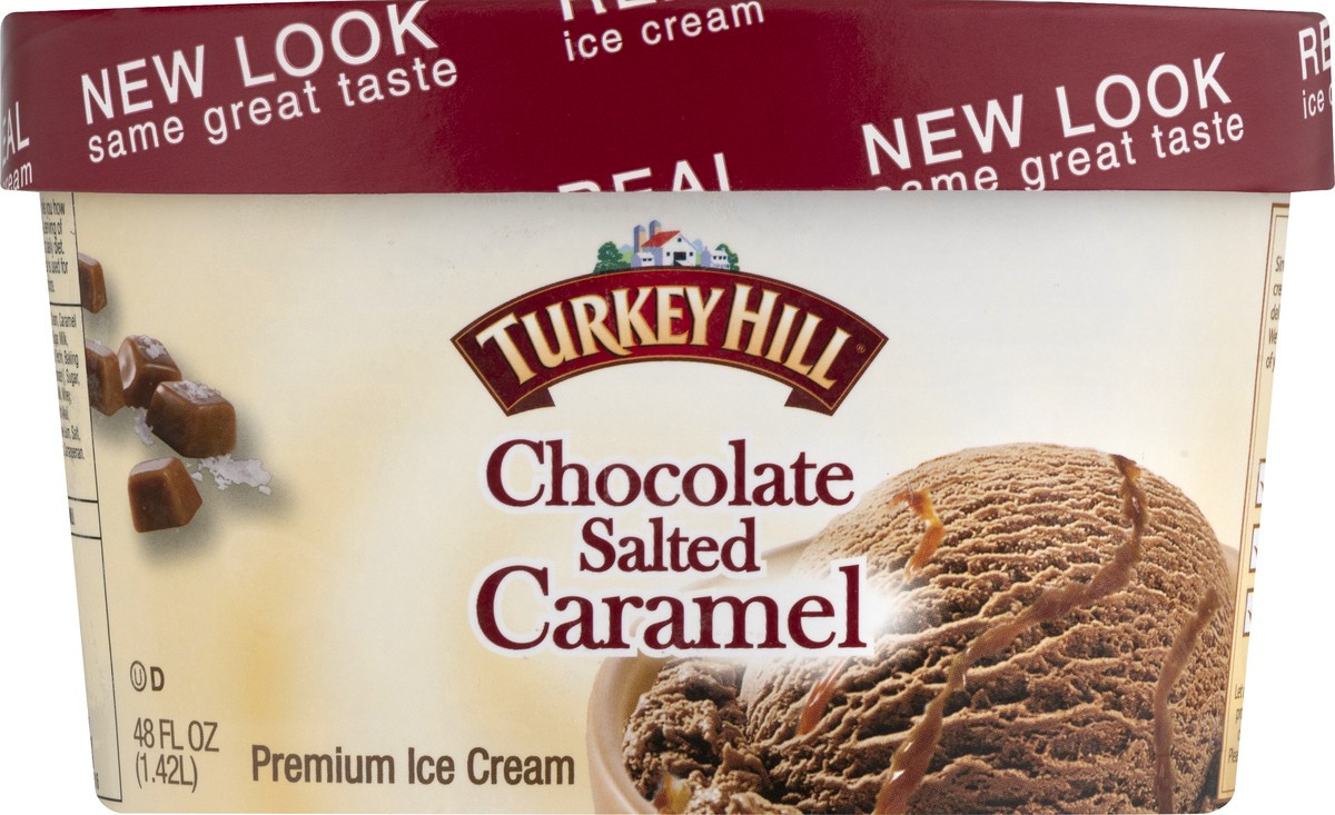 slide 4 of 10, Turkey Hill Salted Caramel Chocolate Ice Cream, 48 fl oz