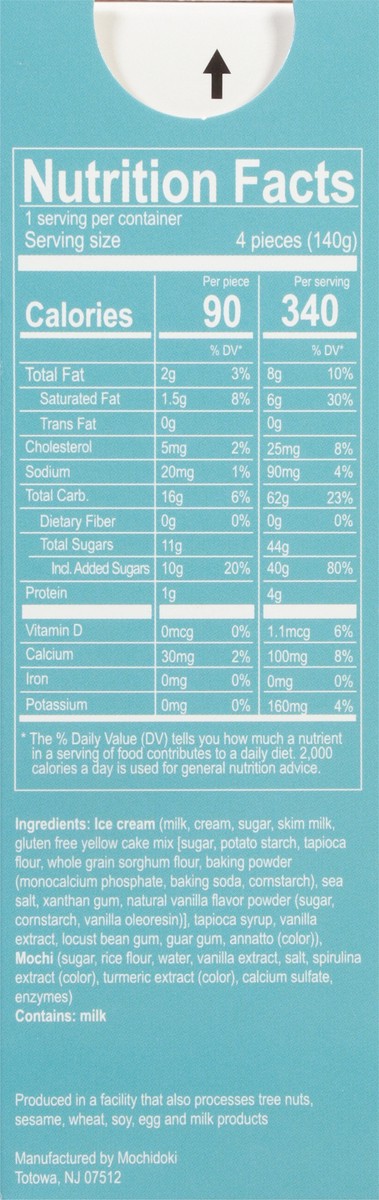 slide 3 of 9, Mochidoki Cake Batter Mochi Ice Cream 4 - 1.25 oz Packs, 4 ct
