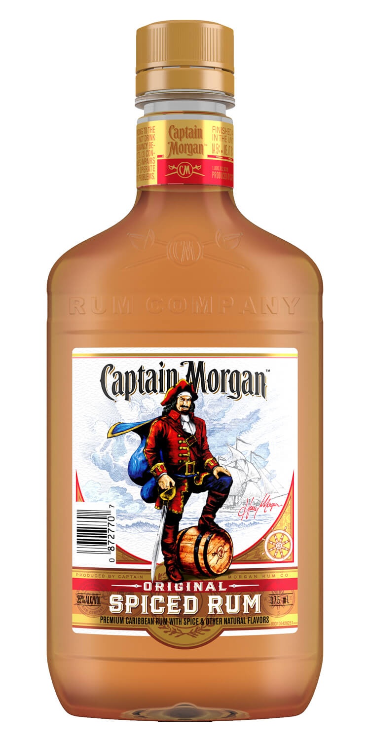 slide 1 of 1, Captain Morgan Spiced Rum, 375 ml