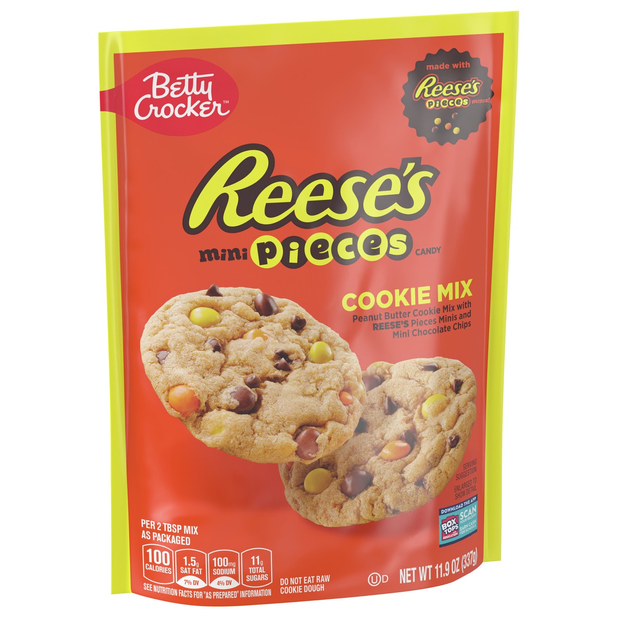 slide 3 of 11, Betty Crocker REESE'S PIECES Cookie Mix, Peanut Butter Cookie Mix with REESE''S PIECES Minis and Mini Chocolate Chips, 11.9 oz, 11.9 oz