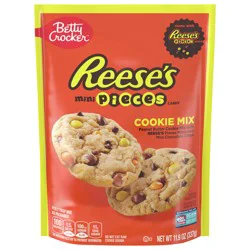 Betty Crocker REESE'S PIECES Cookie Mix, Peanut Butter Cookie Mix with REESE’S PIECES Minis and Mini Chocolate Chips, 11.9 oz
