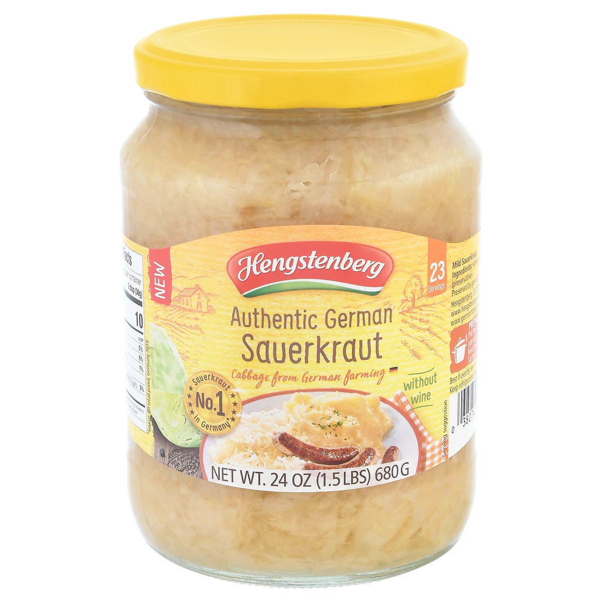 slide 9 of 11, Hengstenberg Authentic German Sauerkraut, 24 oz