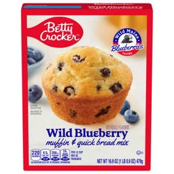 Betty Crocker Wild Blueberry Muffin and Quick Bread Mix, 16.9 oz.