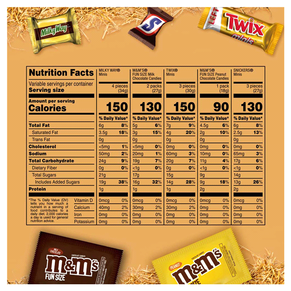 slide 28 of 29, Mars Mix Milky Way Twix M&Ms Snickers Halloween Candy Variety Bag, 135 ct