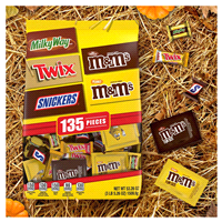 slide 11 of 29, Mars Mix Milky Way Twix M&Ms Snickers Halloween Candy Variety Bag, 135 ct