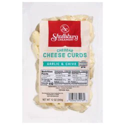 Shullsburg Creamery Cheddar Garlic & Chive Cheese Curds 12 oz