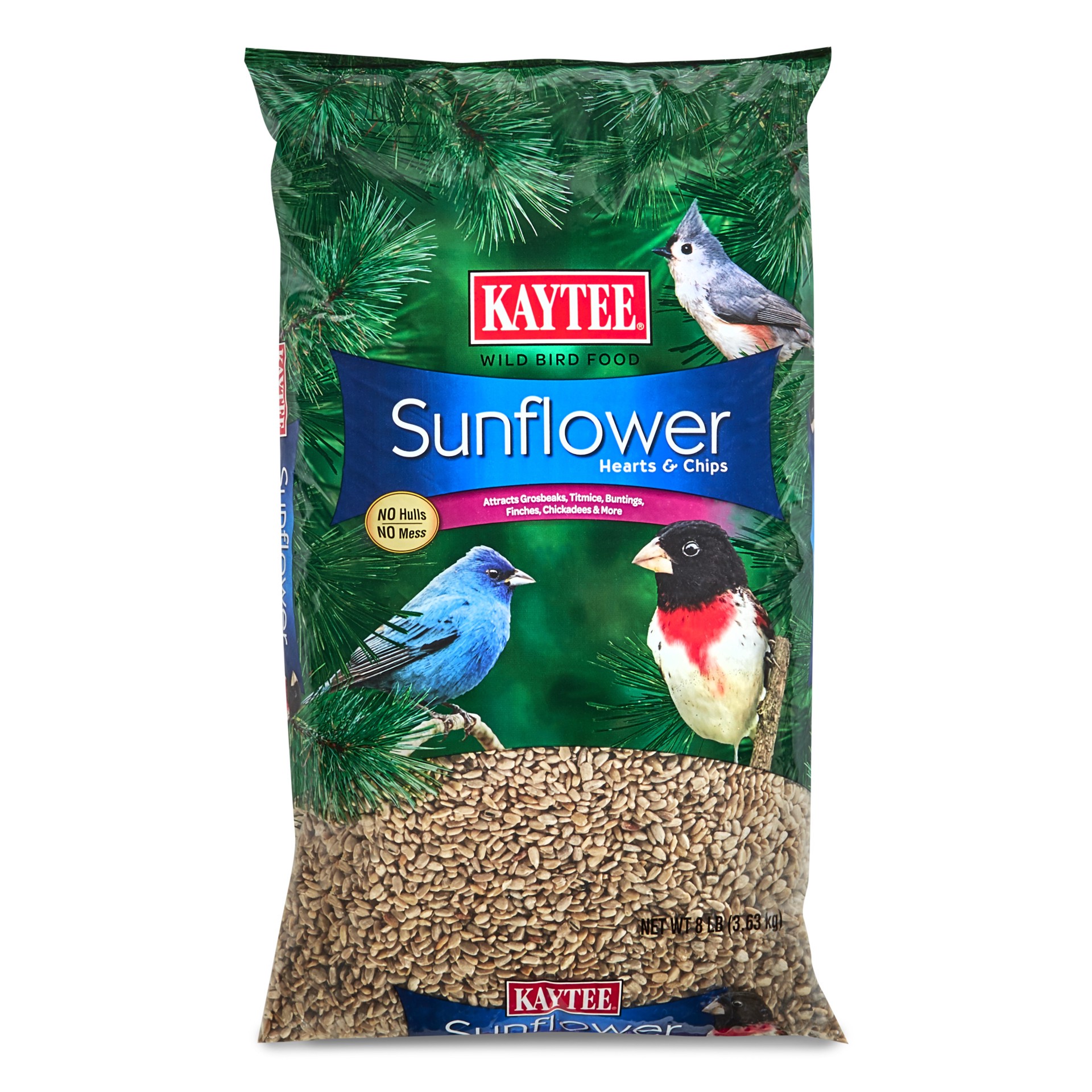 slide 1 of 5, Kaytee Sunflower Hearts & Chips Wild Bird Food 8 lb, 1 ct