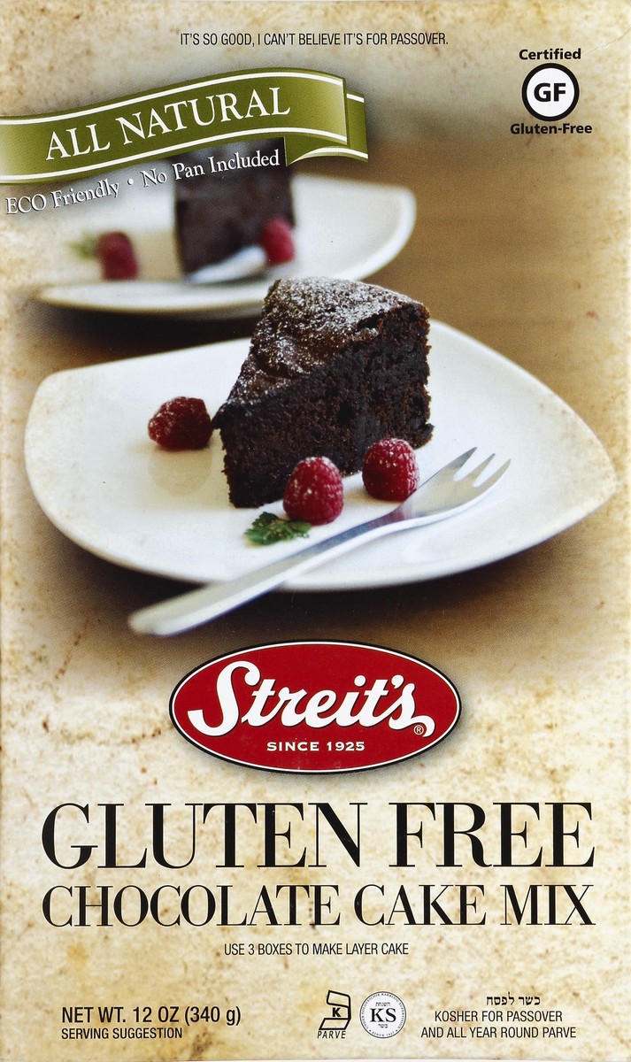 slide 2 of 4, Streit's Gluten Free Chocolate Cake Mix, 12 oz