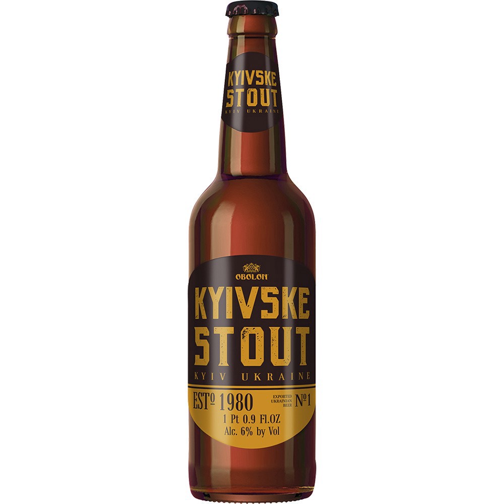 slide 1 of 1, Obolon Kyivske Stout, 16.9 oz
