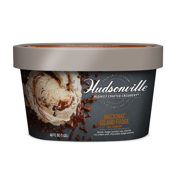 slide 1 of 1, Hudsonville Ice Cream Mackinac Island Fudge, 48 oz