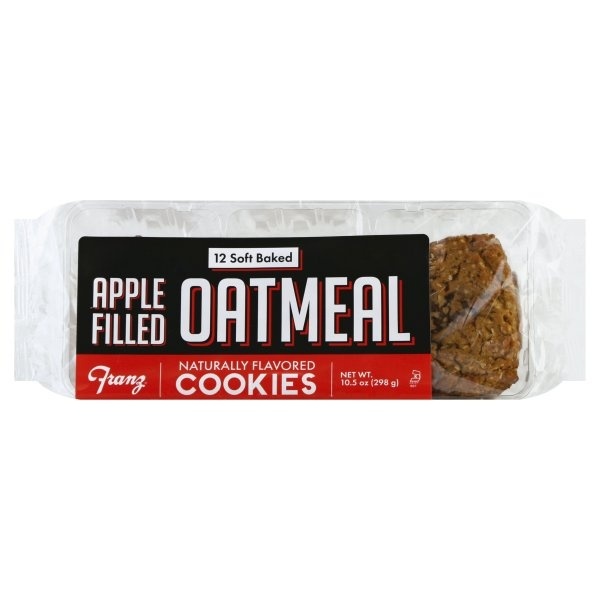 slide 1 of 1, Franz Cookies Oatmeal Apple Filled, 10.5 oz