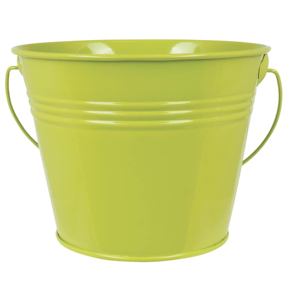 slide 1 of 1, HD Designs Outdoors Painted Pail Citronella Candle - Green, 18 oz