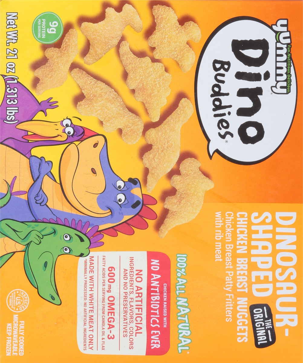 slide 2 of 9, Yummy Dinosaur-Shaped Chicken Breast Nuggets, 21 oz, 21 oz