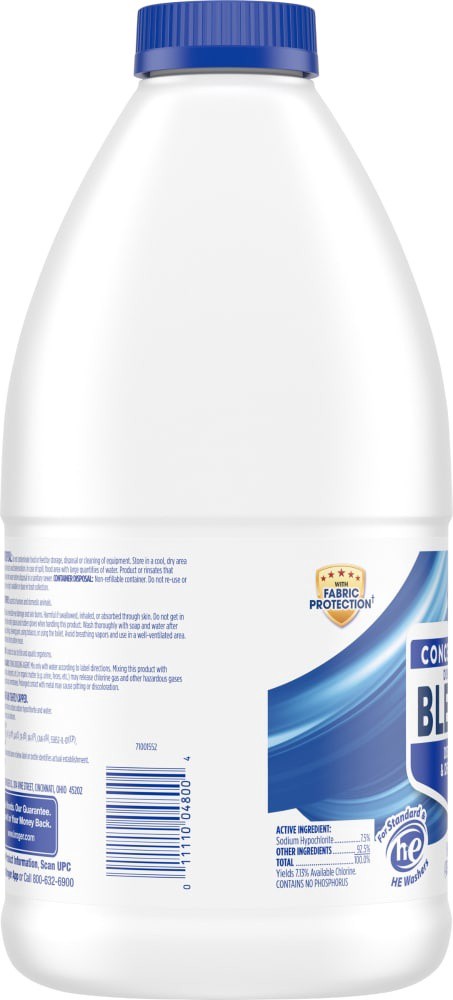 slide 2 of 5, Kroger Concentrated Disinfecting Bleach, 43 fl oz